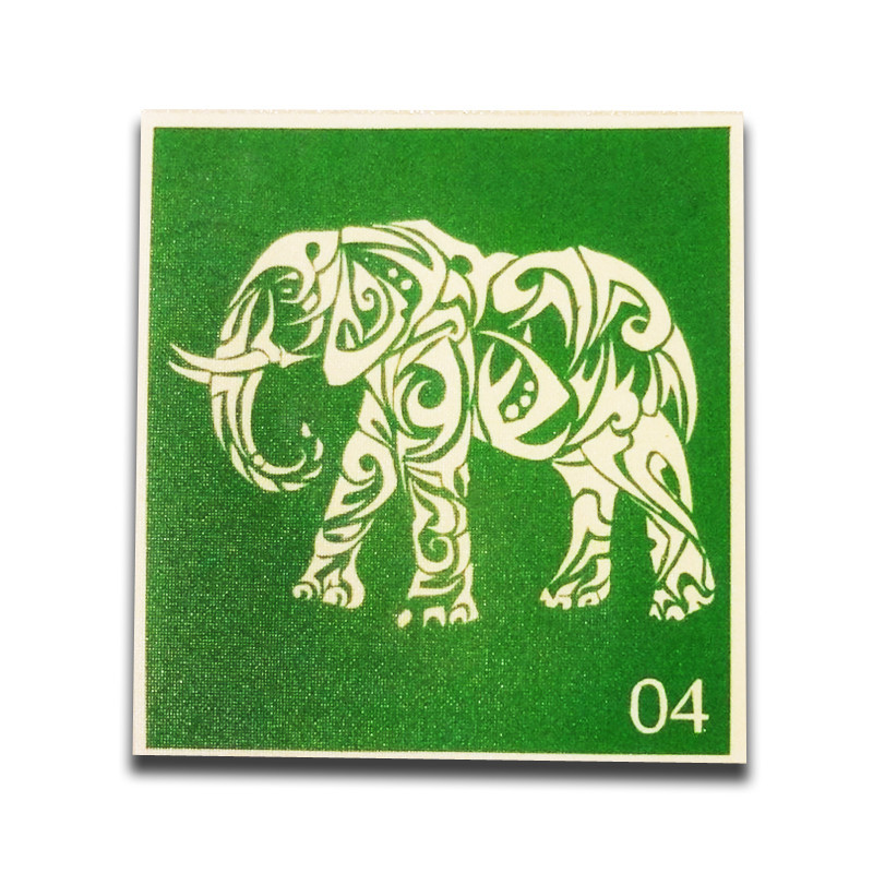 Трафарет для мехенди "Слон"