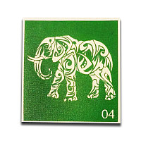 Трафарет для мехенди "Слон"