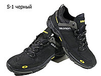 Кроссовки черные натуральная кожа на шнуровке (S-1) 40