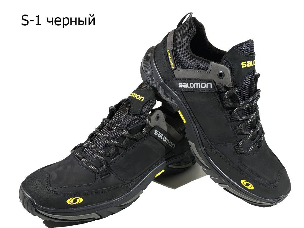 Кроссовки черные натуральная кожа на шнуровке (S-1) 40 - фото 1 - id-p7812168
