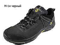 Кроссовки черные натуральная кожа на шнуровке (М-1) 42