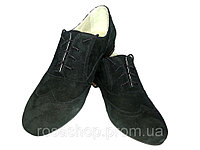 Туфли женские комфорт натуральная замша на шнуровке 36