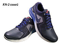 Кроссовки NIKE синие натуральная кожа на шнуровке (КN-2) 42