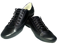 Туфли женские комфорт натуральная кожа черные на шнуровке