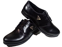 Туфли женские комфорт натуральная кожа черные на шнуровке (Т 09 чк)