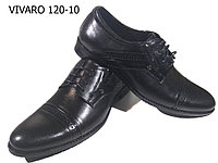 Туфли мужские классические натуральная кожа черные на шнуровке (120-10)