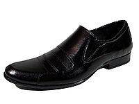 Туфли мужские классические натуральная кожа черные на резинке (АВА 31) 40