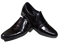 Туфли мужские классические натуральная кожа черные на резинке (АВА 29)