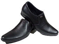 Туфли мужские классические натуральная кожа черные на резинке (Г-1) 40
