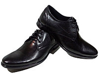 Туфли мужские классические натуральная кожа черные на шнуровке (sart 208)