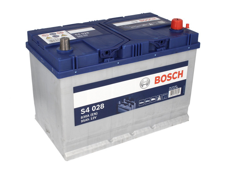 Аккумулятор Bosch S4 95Ah EN830A R+ Asia (S4028) - фото 1 - id-p4753847