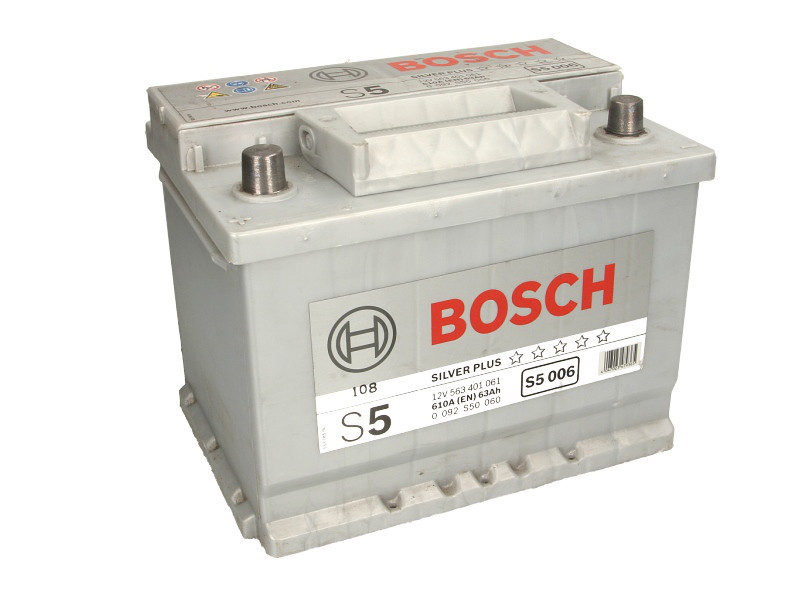 Аккумулятор Bosch S5 63Ah EN610A L+ (S5006) - фото 1 - id-p4753853