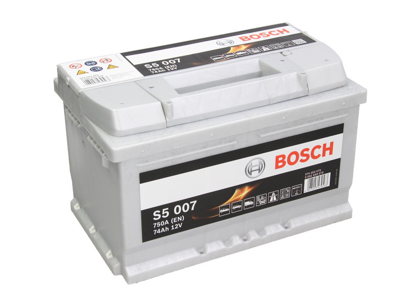 Аккумулятор Bosch S5 74Ah EN750A R+ (S5007) - фото 1 - id-p4753854