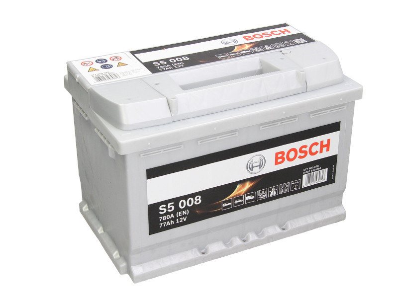 Аккумулятор Bosch S5 77Ah EN780A R+ (S5008) - фото 1 - id-p4753855