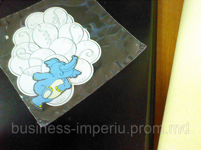 Magneti de frigider - cu colorare pentru copii Elefantul vesel - фото 1 - id-p1099449