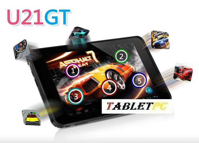7" Cube U21GT Android 4.1 Dual Core A9 1.6GHz Tablet PC 16GB 1GB RAM - фото 1 - id-p1109837