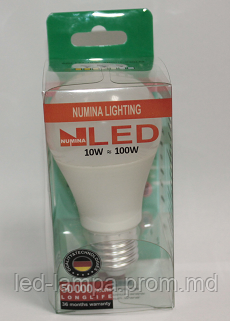 Светодиодная лампа NUMINA, 10W, 3000K, тёплого свечения, цоколь - Е27, 3 года гарантии! - фото 1 - id-p5095268