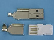 Штекер USB-A , без корпуса - фото 1 - id-p1120401