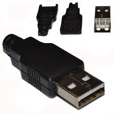 Штекер USB-A , с корпусом - фото 1 - id-p1120402