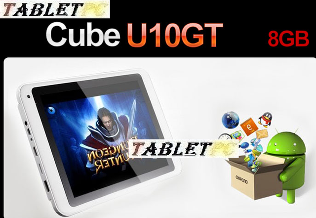 8" Cube U10GT Android 4.0 ARM Cortex A8 1.2GHz Tablet PC 8GB 1GB RAM - фото 1 - id-p1120405
