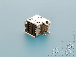 Гнездо USB-A двойное на плату - фото 1 - id-p1120418