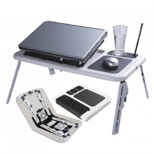 Подставка столик для ноутбука с двумя USB кулерами - фото 1 - id-p1167331