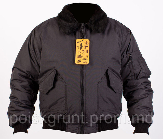 Куртка зимняя CWU Black c меховым воротником - фото 1 - id-p1177666