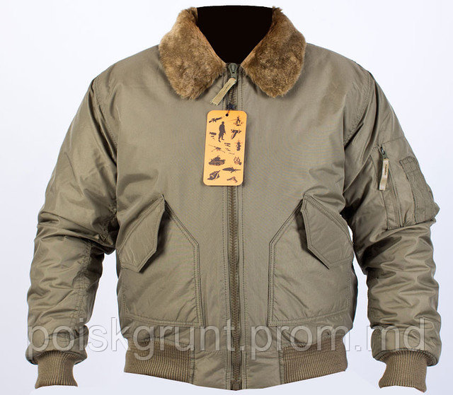 Куртка зимняя CWU Olive c меховым воротником - фото 1 - id-p1177668