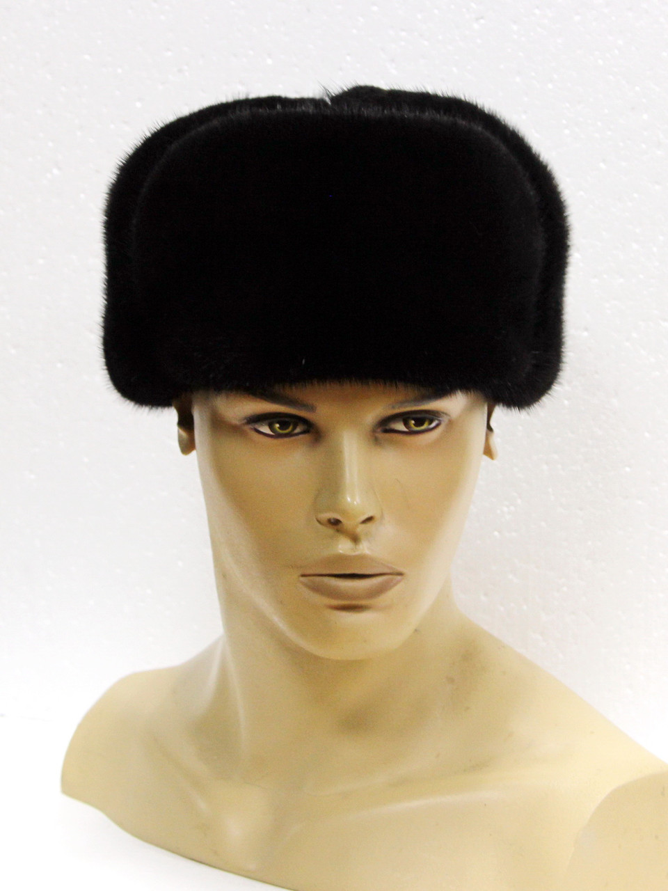 Норковая мужская меховая шапка, комбинированная. - фото 1 - id-p8141587