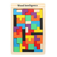 Деревянные Пазлы/Wooden Tangram Brain Teaser Puzzle Toys