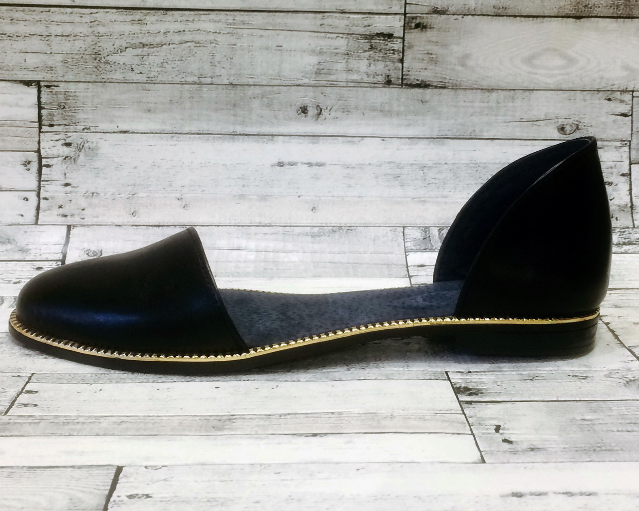 Балетки кожаные - летняя женская обувь из натуральной кожи - фото 1 - id-p8261893
