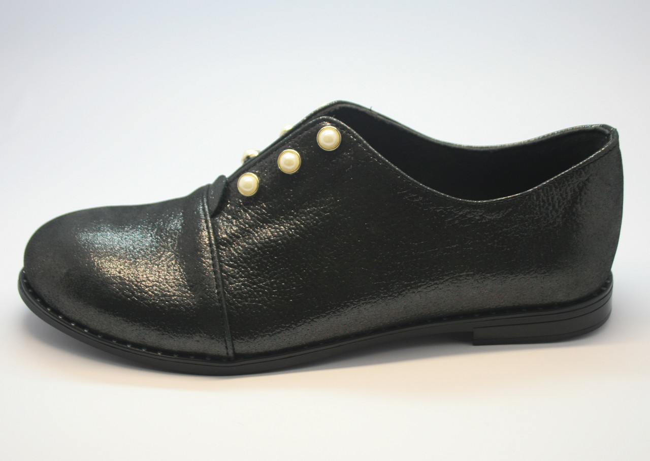 Туфли женские кожаные черные - женская кожаная обувь. - фото 1 - id-p8261904