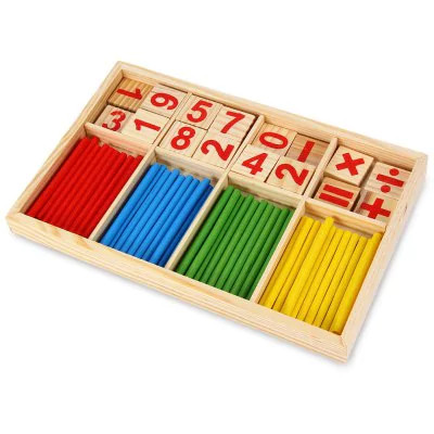 Деревянный Монтессори Математика - средства обучения игрушка для детей - Цветной - фото 1 - id-p8296559