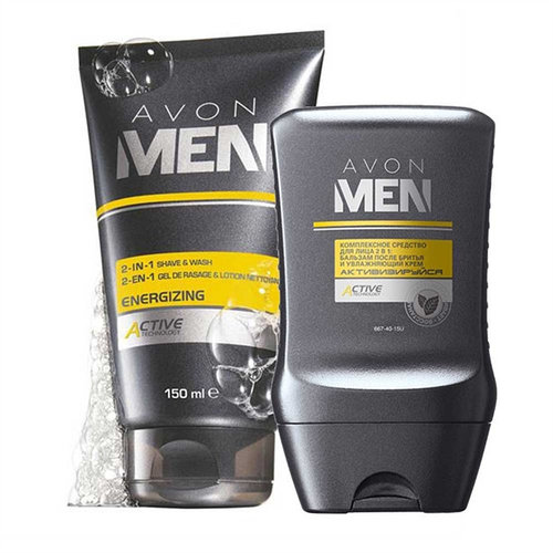 Avon for men гель после бритья