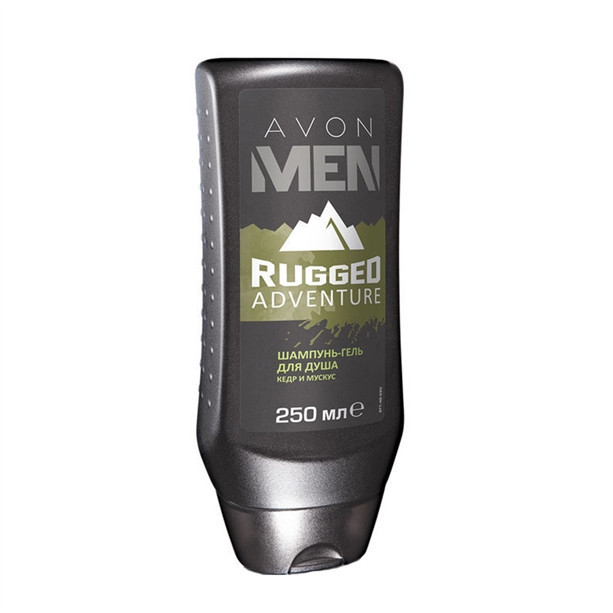 Шампунь-гель для душа для мужчин Avon Men Rugged Adventure, 250 мл - фото 1 - id-p8257951