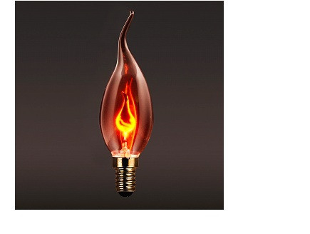 Светодиодная лампочка Е14 декоративная 3W свеча - фото 1 - id-p8352782