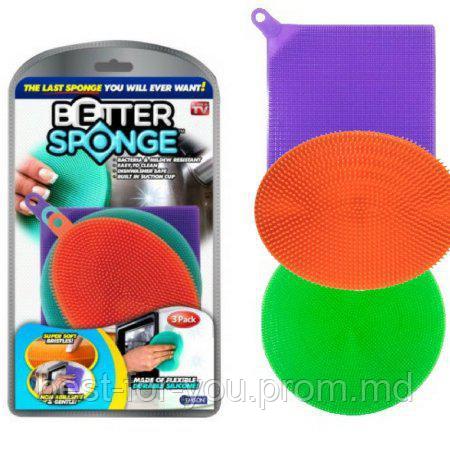 Силиконовые губки Better Sponge 3pcs - фото 1 - id-p8399466