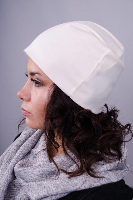 Фэшн. Молодёжные женские шапки. Белый. - фото 1 - id-p8533468