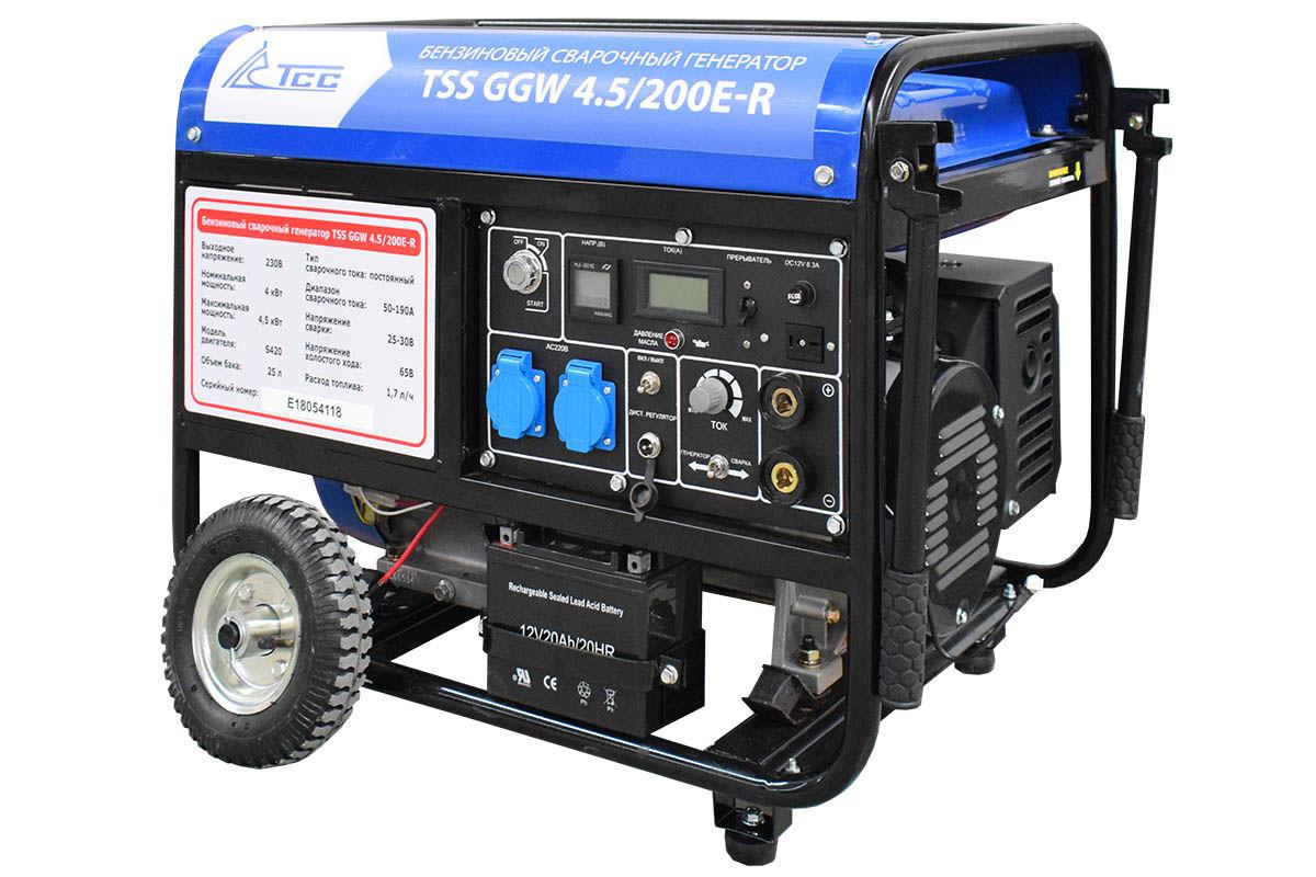 Бензиновый сварочный генератор TSS GGW 4.5/200E-R - фото 1 - id-p8548902