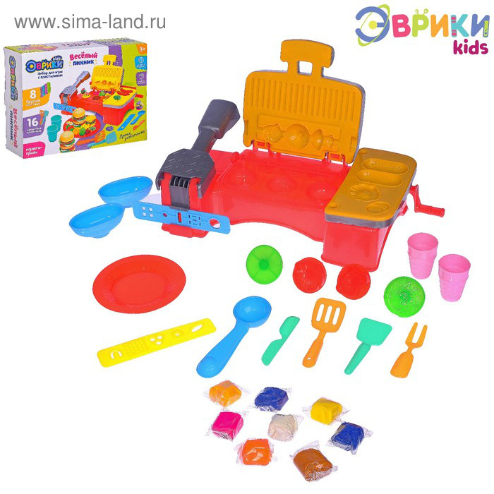 Набор для игры с пластилином Эврики Веселый пикник - фото 1 - id-p8551764