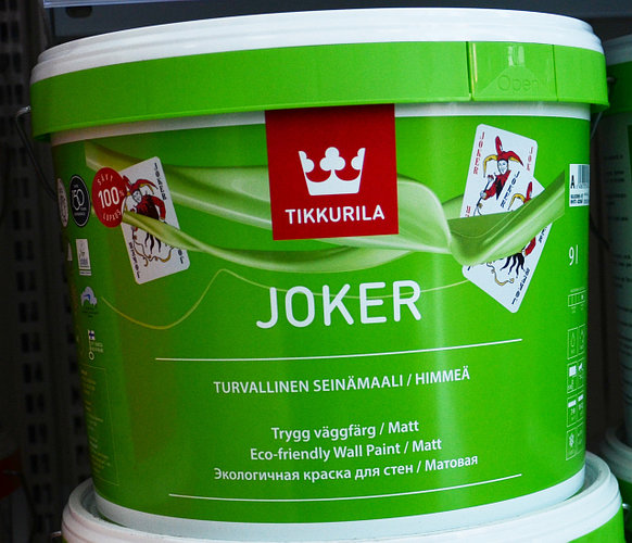 Тиккурила джокер. Краска интерьерная моющаяся Joker a матовая. Краска Джокер база а. Тиккурила Джокер выкрасы. Леруа Мерлен краска Джокер Тиккурила.