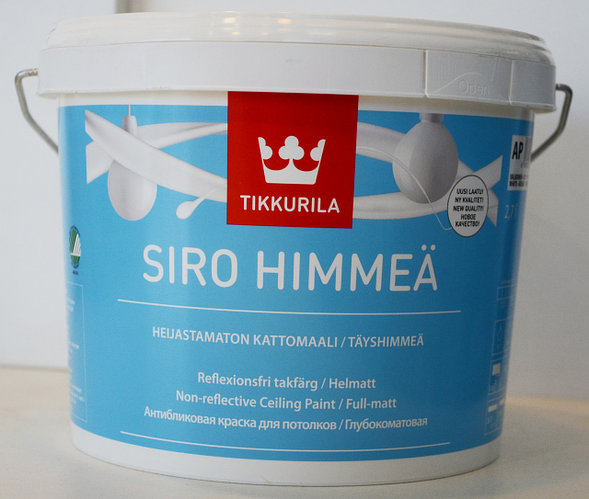 Тиккурила состав. Водоэмульсионная краска Tikkurila. Краска акрилатная Siro Himmea. Siro Himmea краска для потолка. Краска водоэмульсионная белая "Тиккурила".