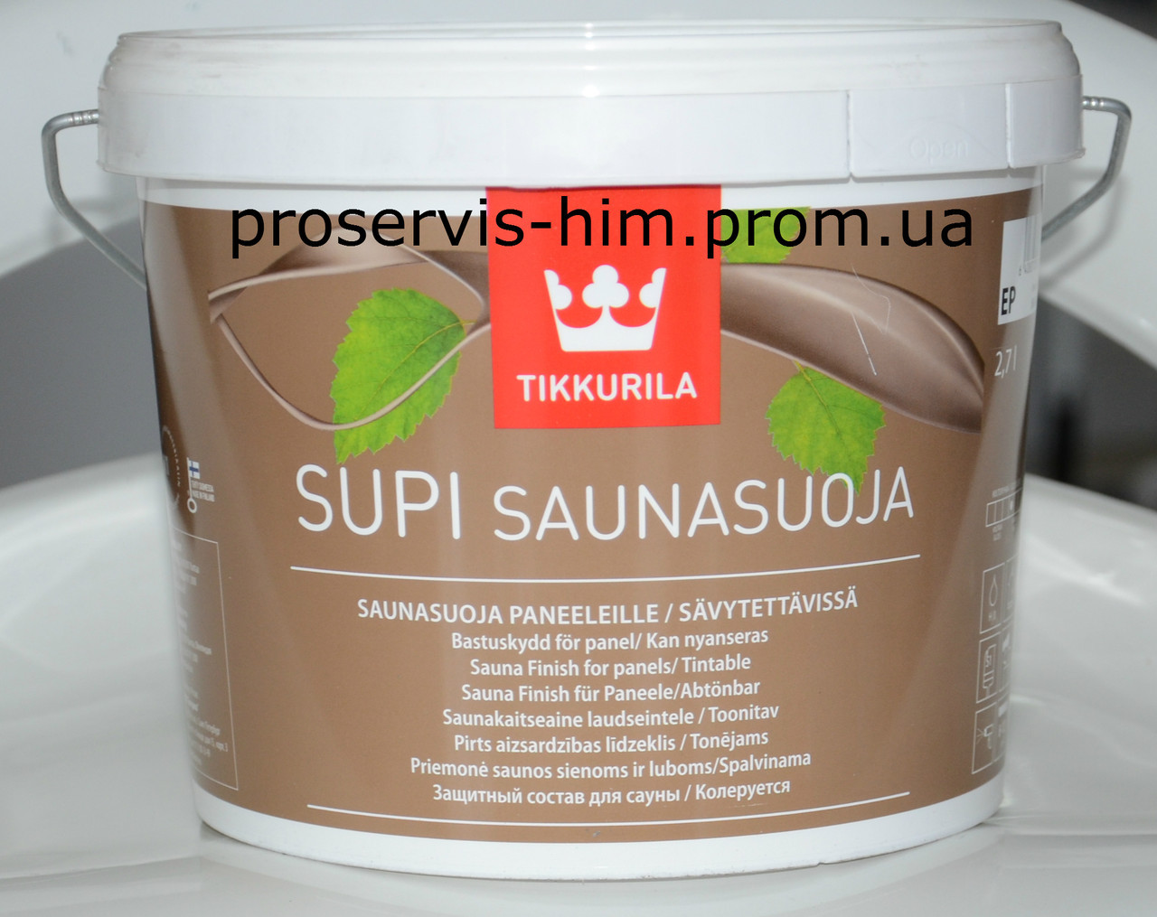 Supi Saunasuoja масло Супи Саунасуоя для защиты бани, сауны 2,7л - фото 1 - id-p8630322