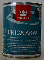 Полуглянцевая акрилатная краска Уника Аква -Tikkurila Unica Akva 0.9л База А