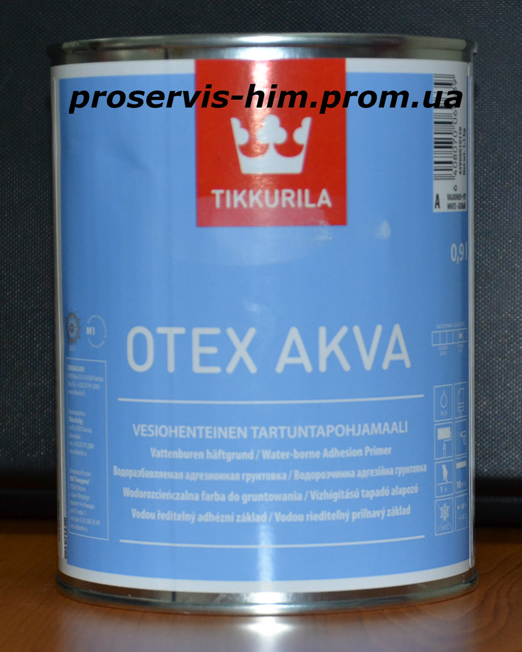 Отекс Аква - Otex Akva Tikkurila Адгезионная грунтовка на водной основе 0.9л - фото 1 - id-p8630364