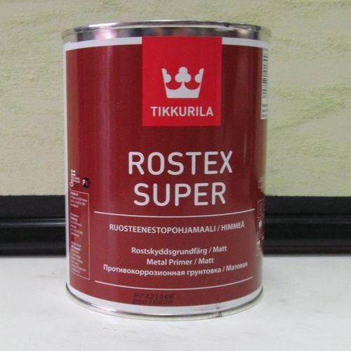 Tikkurila Rostex Super ,Ростекс Супер противокоррозионная грунтовка, База Светло-Серый 1л - фото 1 - id-p8630365