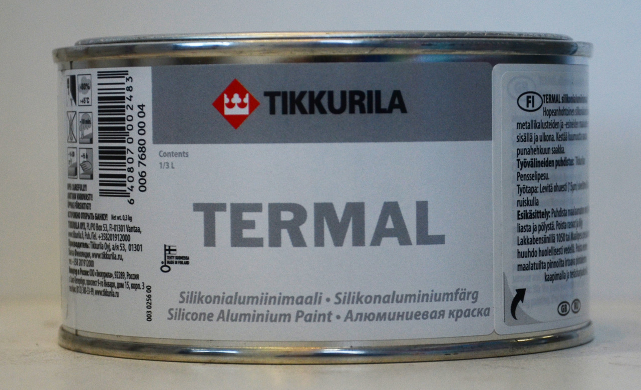 Tikkurila Termal, Термал силиконоалюминиевая краска +600C, 0,333л - фото 1 - id-p8630367