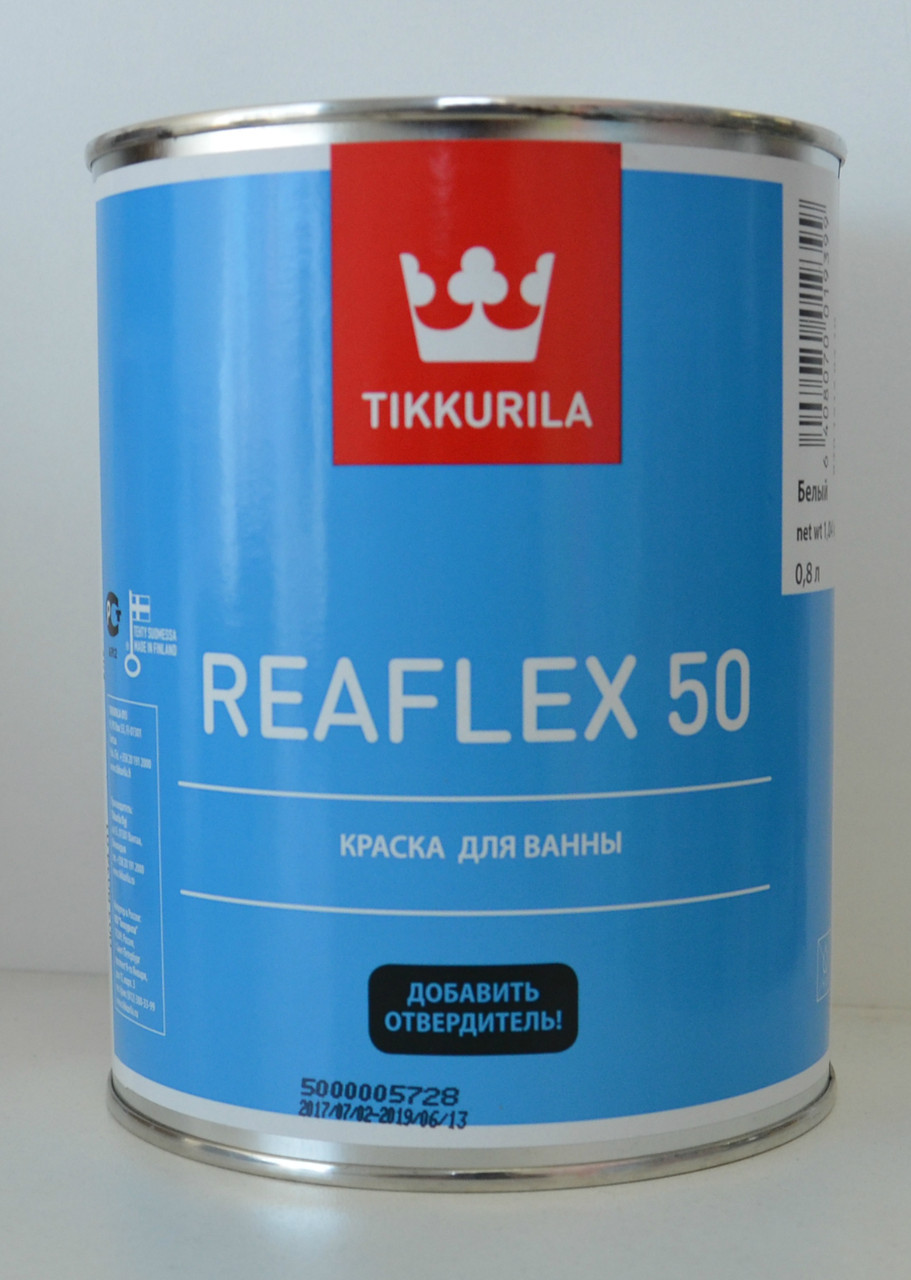 Реафлекс 50 - Tikkurila Reaflex 50 Двухкомпонентная эпоксидная краска. 0,8л - фото 1 - id-p8630372