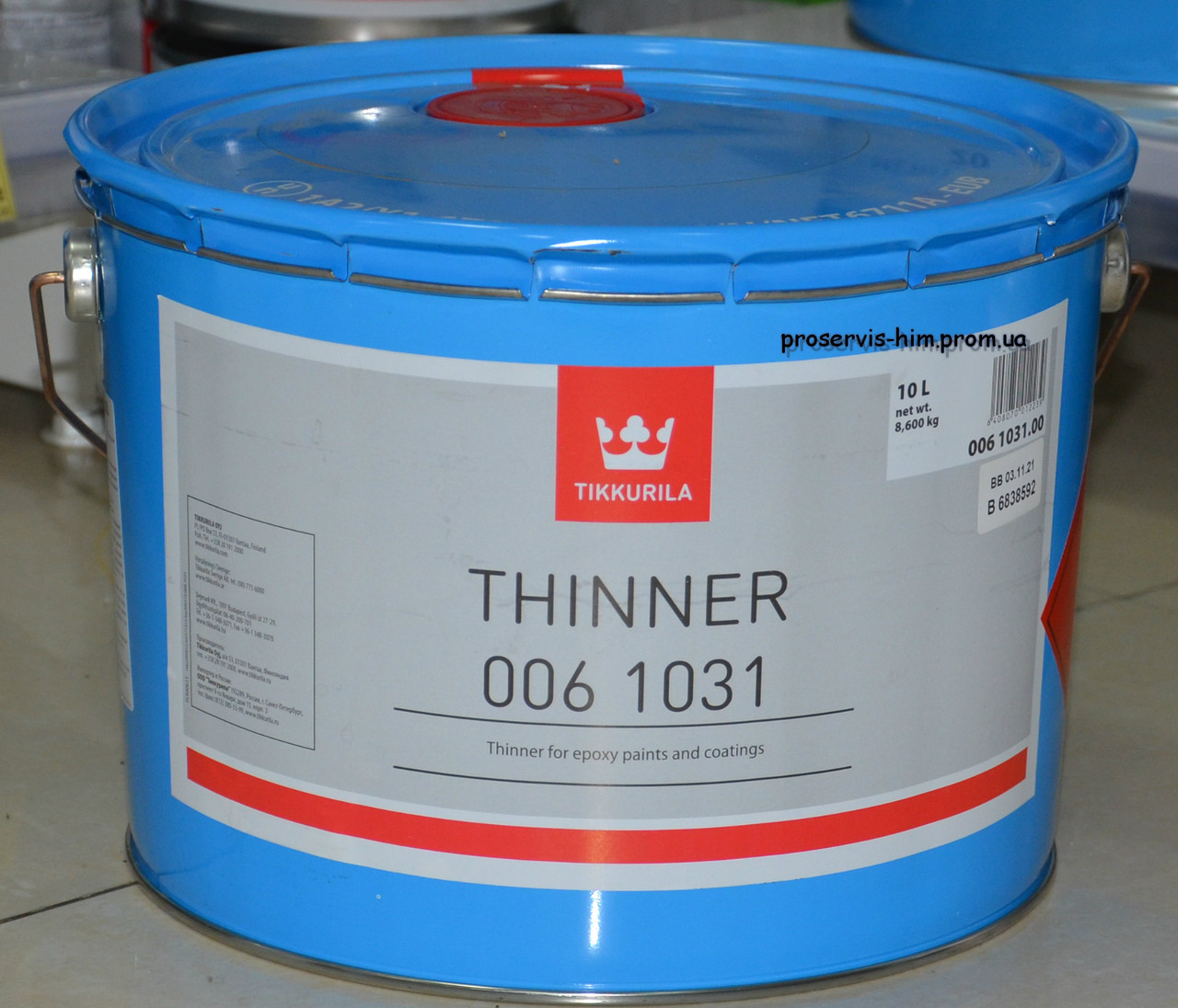 Растворитель эпоксидных красок 1031 TIKKURILA COATINGS Thinner 1031 10л - фото 1 - id-p8630416