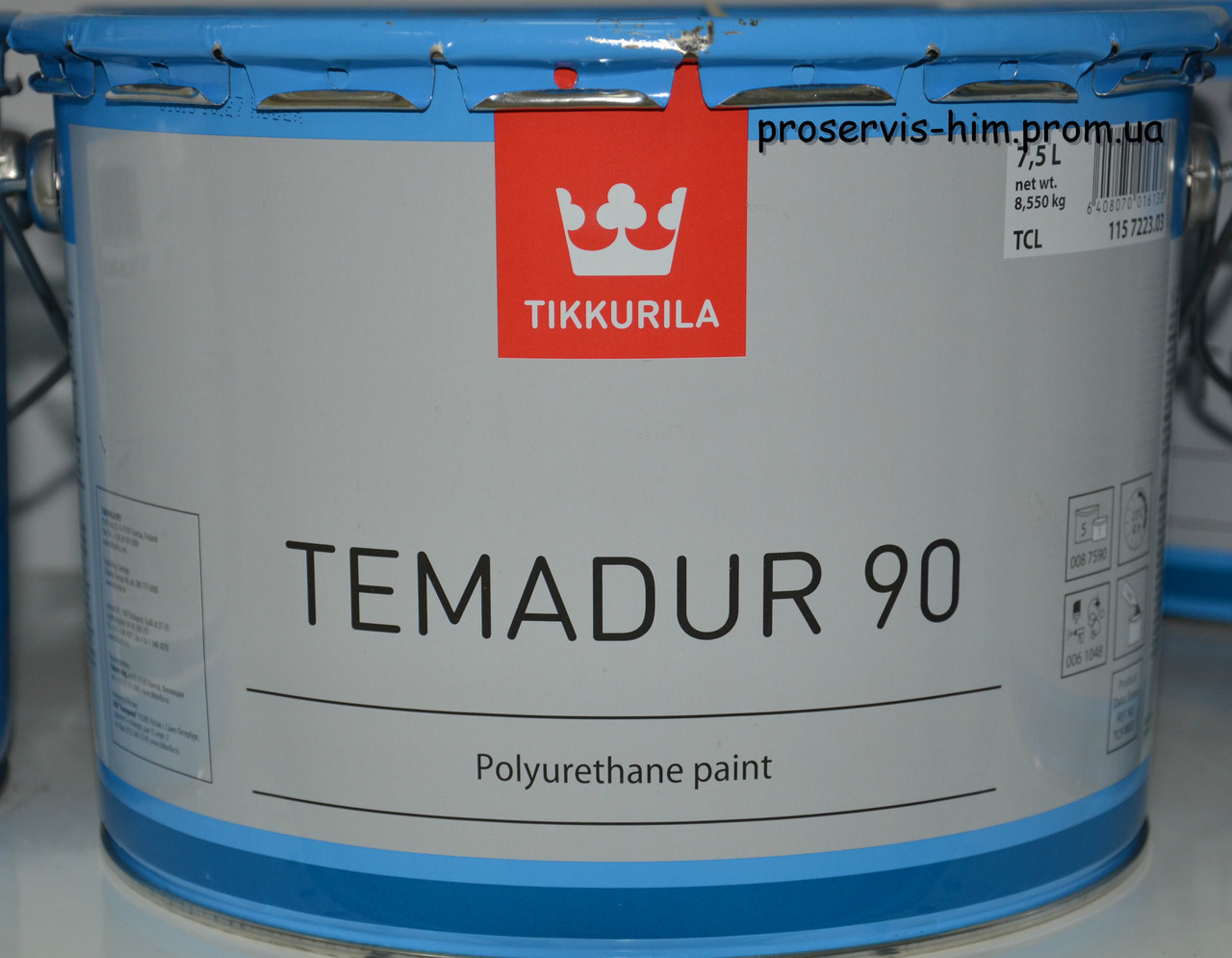 Полиуретановая краска Tikkurila Temadur 90 TАL Темадур 7,5л - фото 1 - id-p8630424